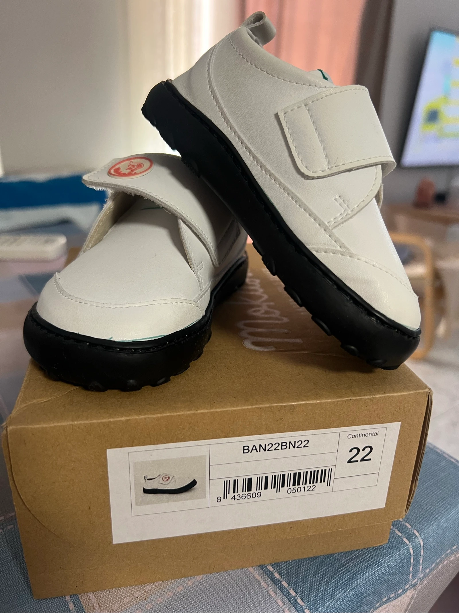 Mokasitos blanco talla 22